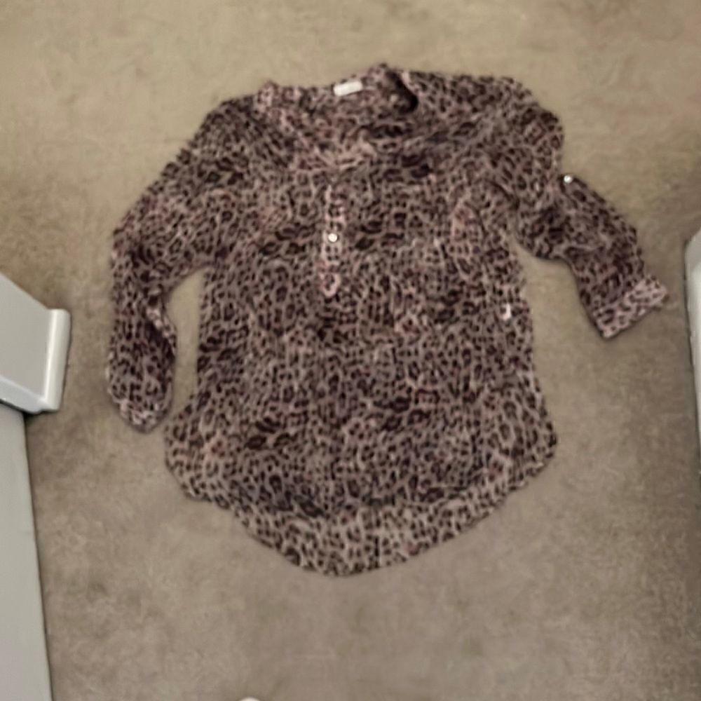 Leopard Silk Tunic XS 